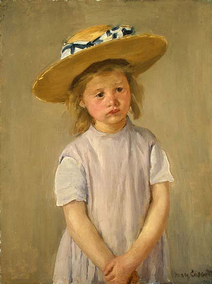 Mary Cassatt Child in a Straw Hat